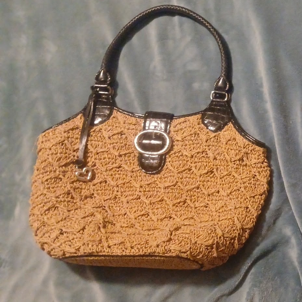 Brighton Elegant Tan Woven Handbag